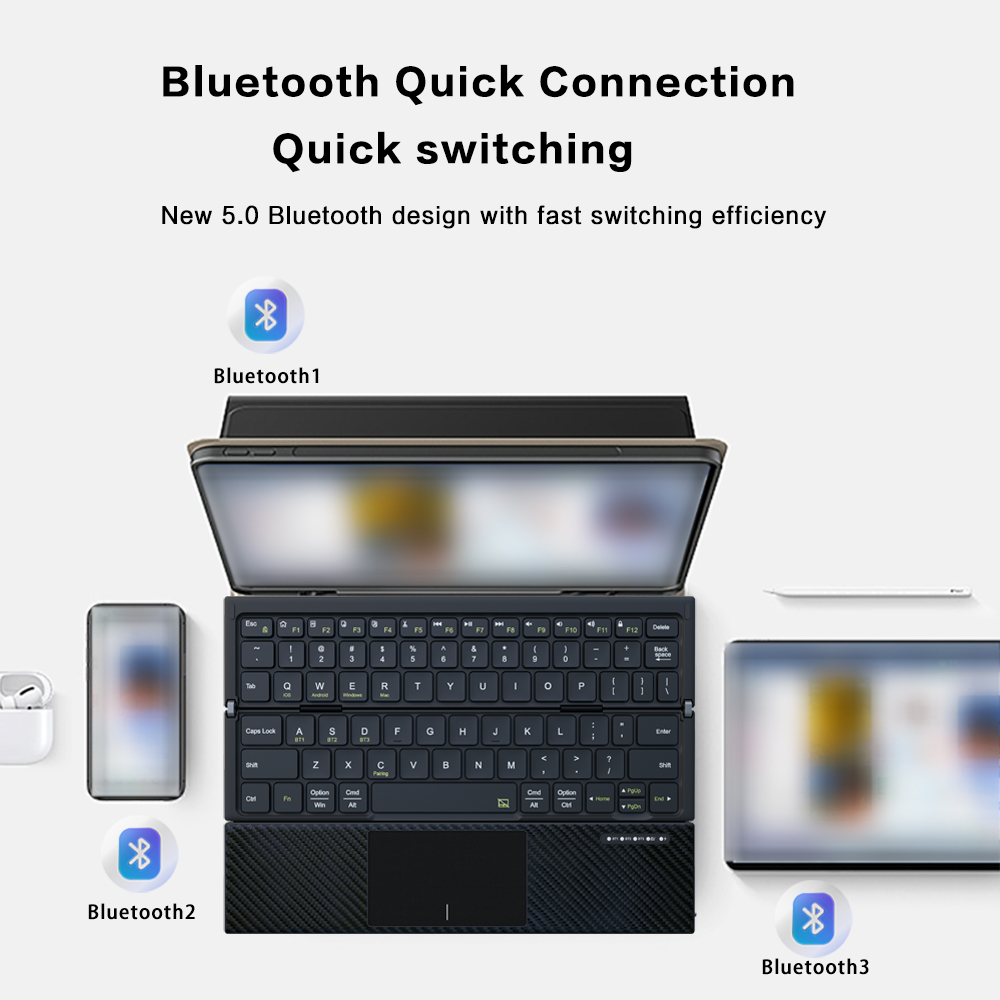 Foldable Bluetooth Keyboard wi - Gaming Keyboard Mobile recension och pris