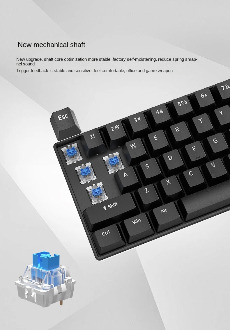 Gaming Keyboard White Mechanic - Gaming Keyboard Budget recension och pris