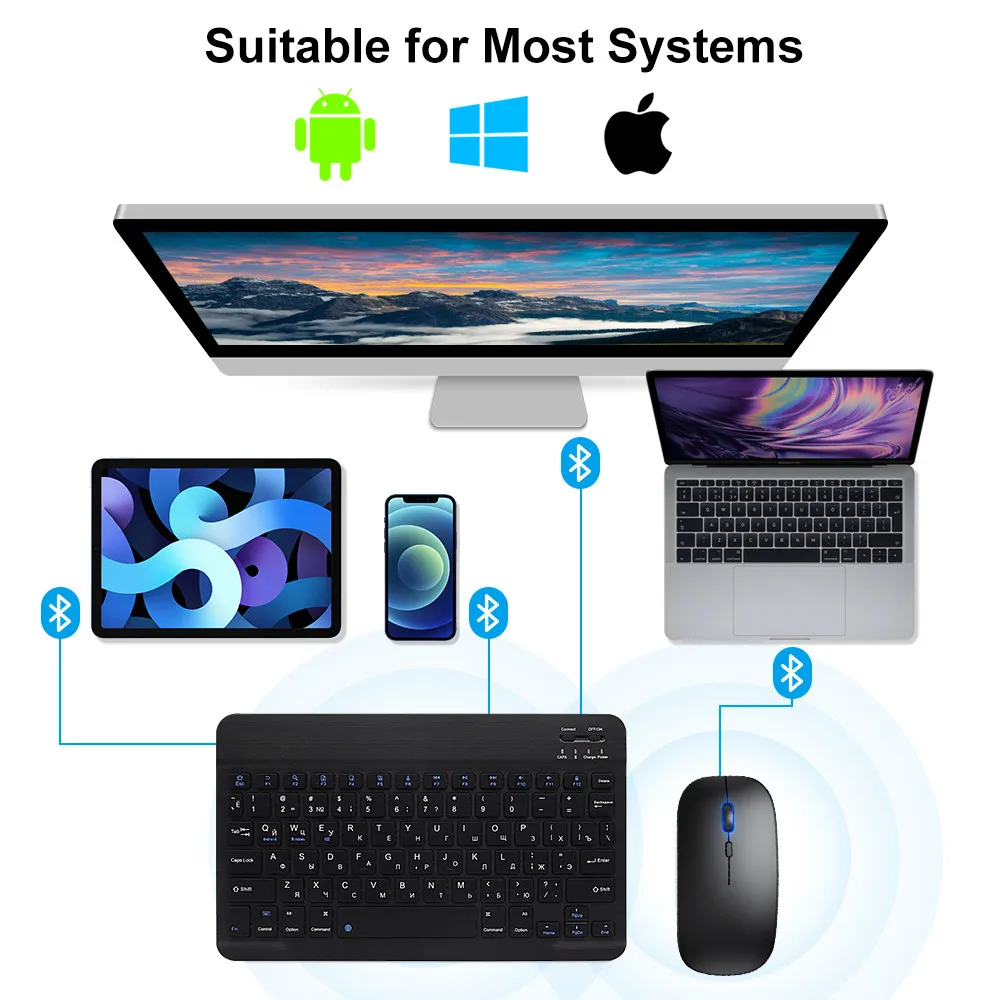 New 2025 Bluetooth Wireless Ke - Gaming Keyboard And Mouse Wireless recension och pris