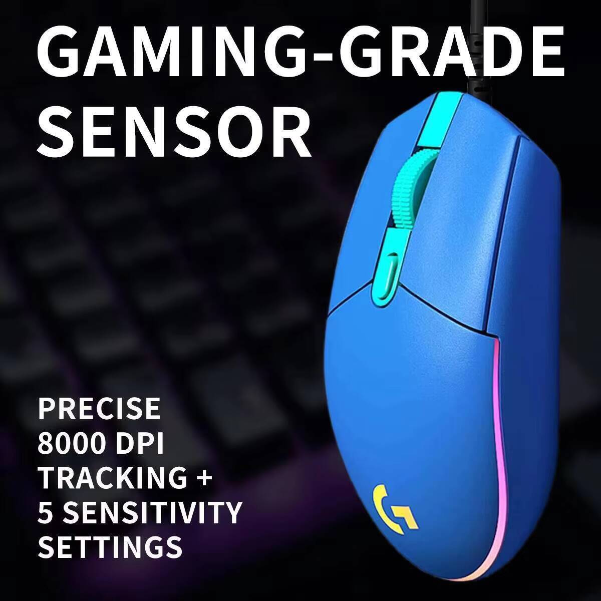 Logitech G203 LIGHTSYNC Mouse  - Logitech Mouse G203 recension och pris