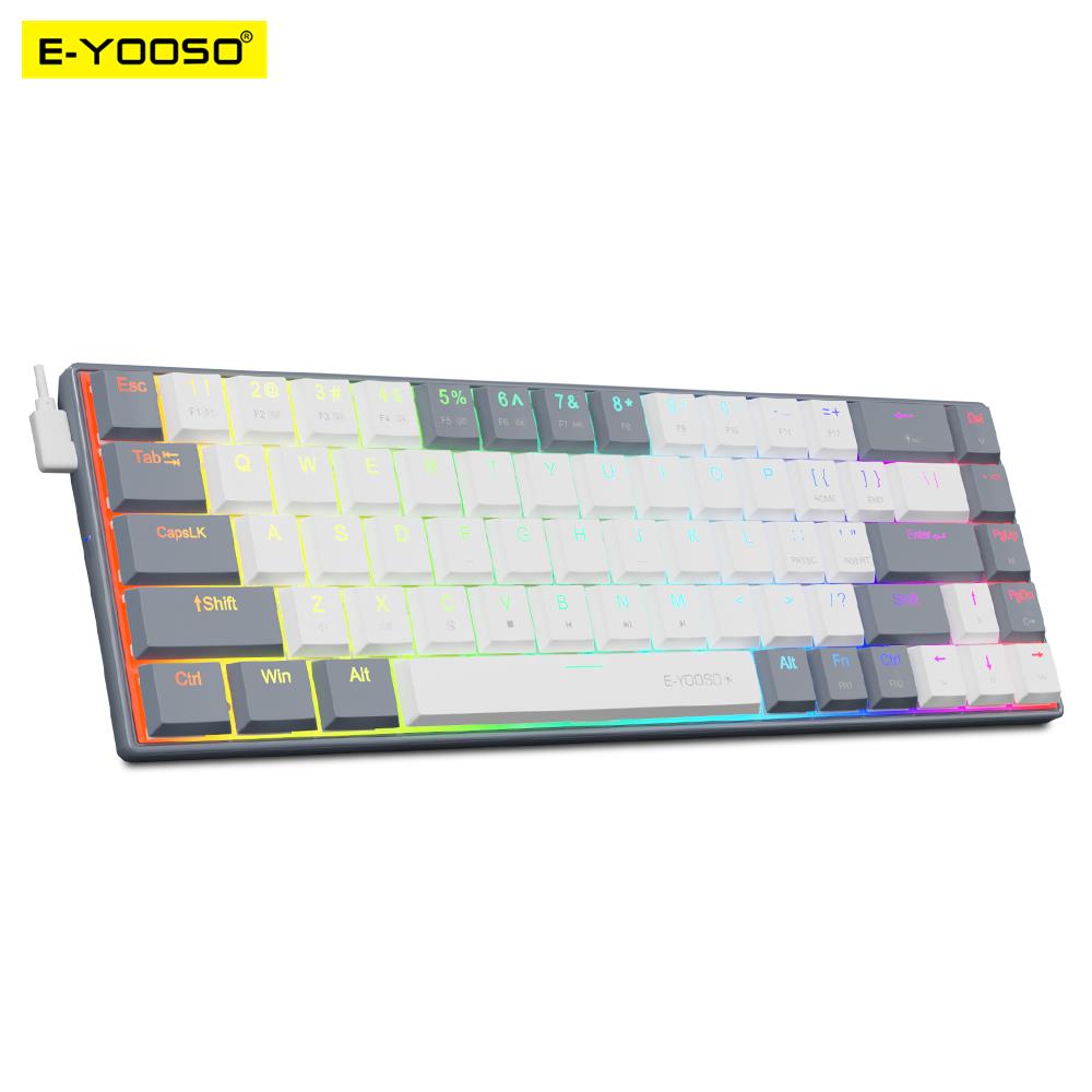 E-YOOSO A68 RGB Mini Slim USB  - Gaming Keyboard Budget recension och pris