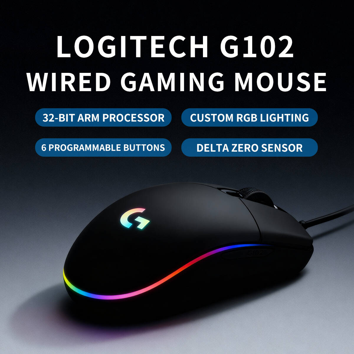Logitech G203 Mouse, Wired USB - Logitech Mouse G203 recension och pris