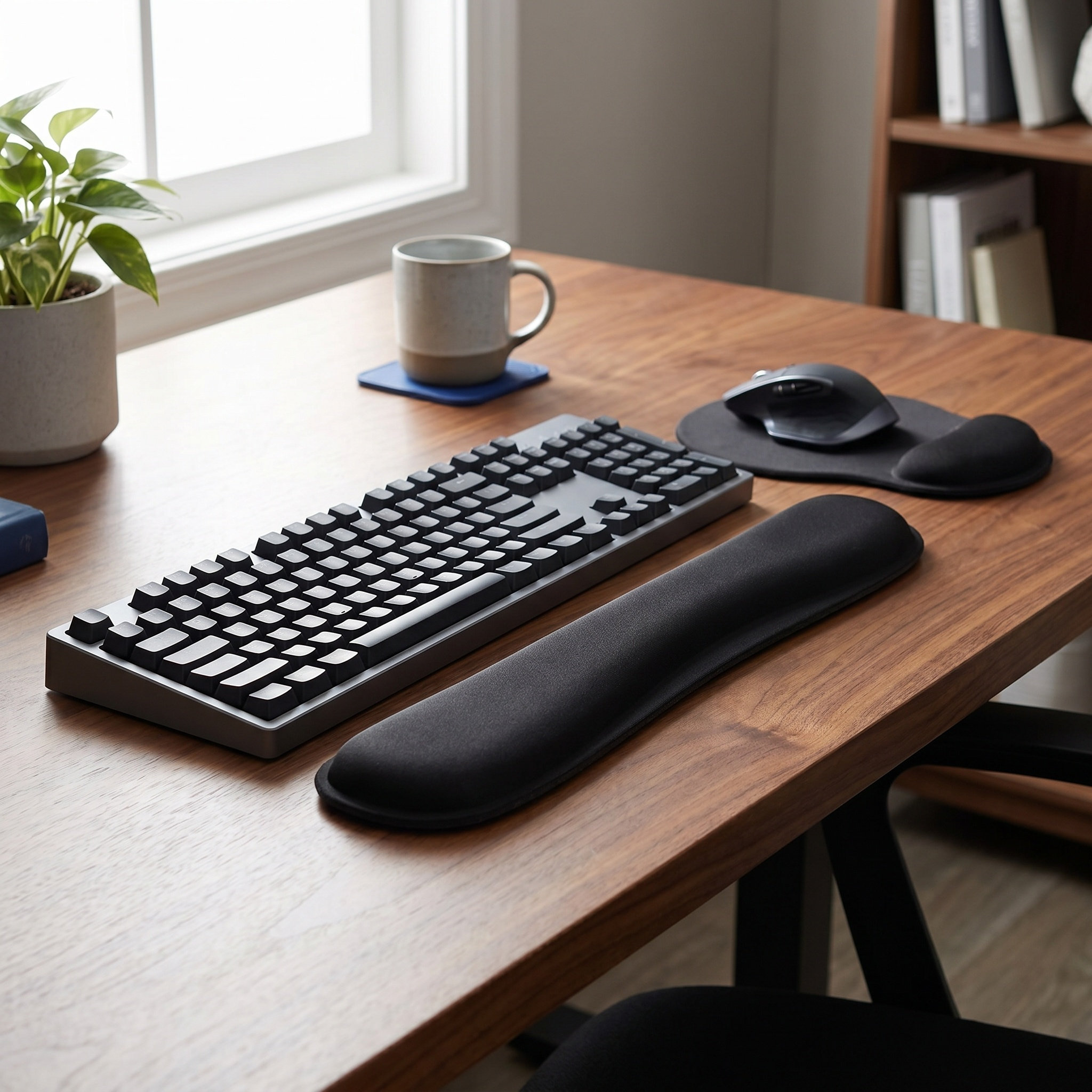 1Set Memory Foam Wrist Support - Gaming Keyboard Mouse Set recension och pris