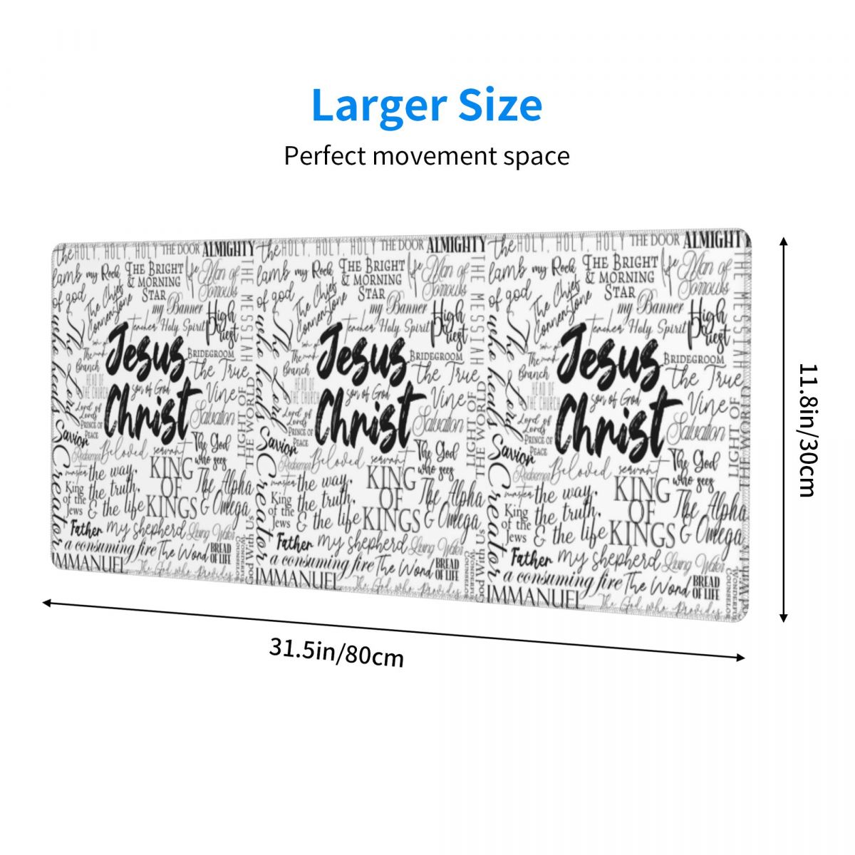 Large Mouse Pad The Names Of G - Gaming Keyboard Name recension och pris