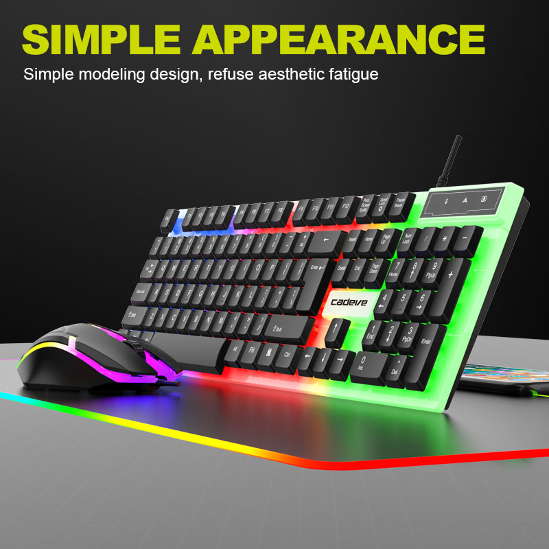 APAYADO LDK9122 Wired Gaming K - Gaming Keyboard Mouse Set recension och pris