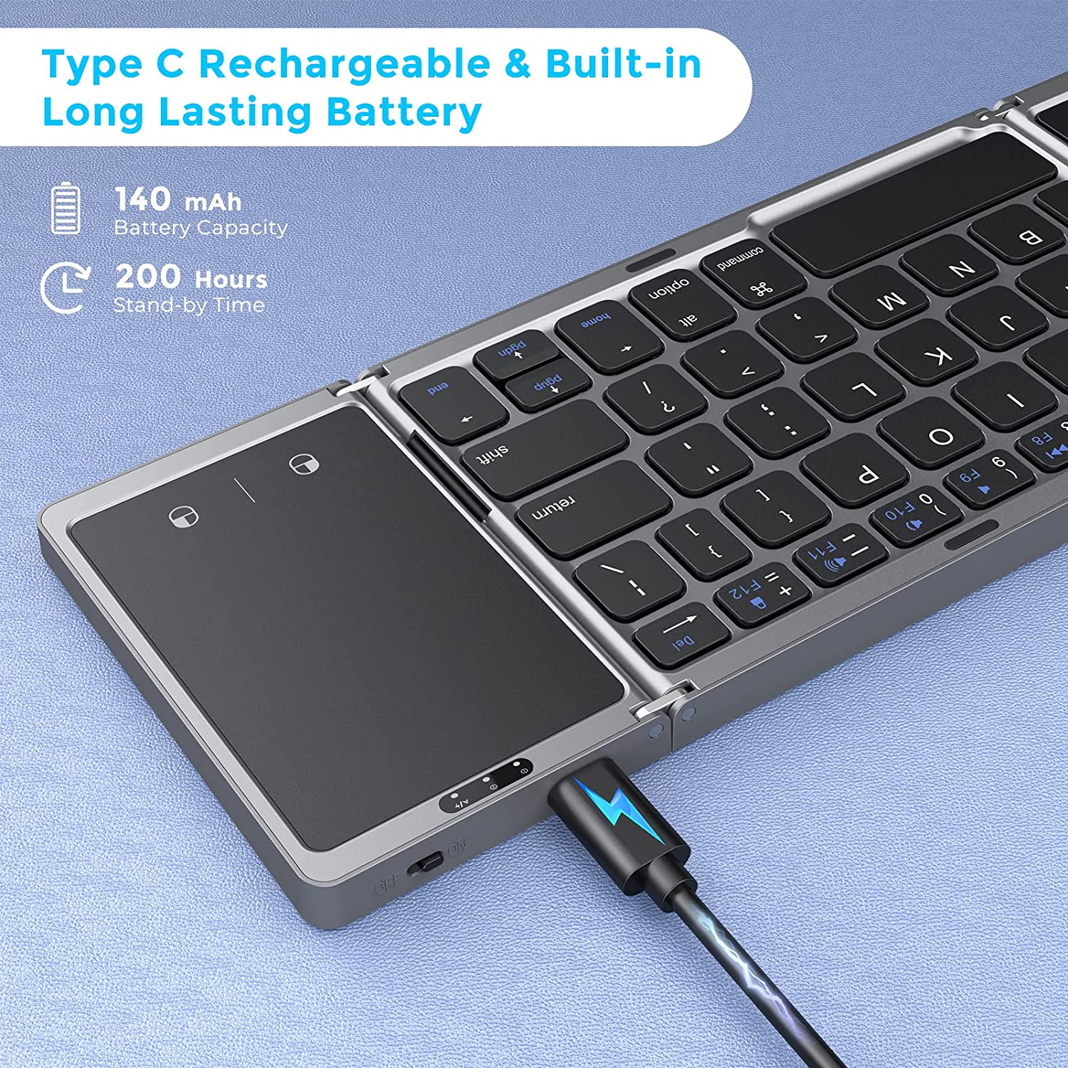 Seenda Foldable Wireless Bluet - Gaming Keyboard Budget recension och pris