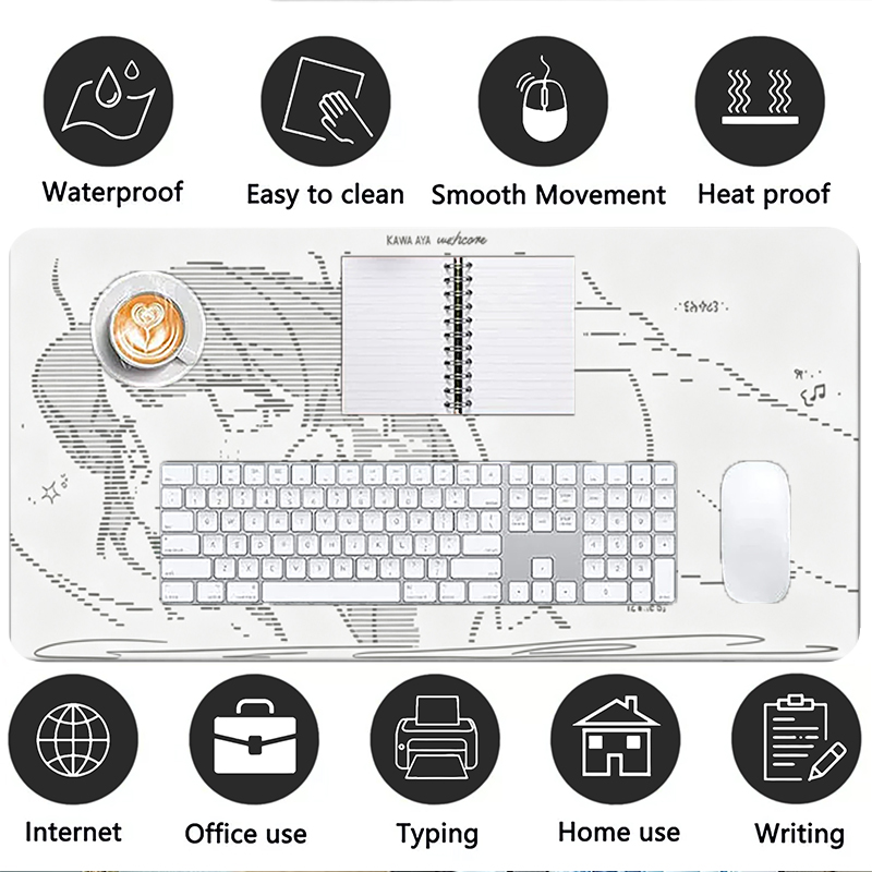 1Pcs Leather Mouse Pad Anime A - Gaming Keyboard Nearby recension och pris