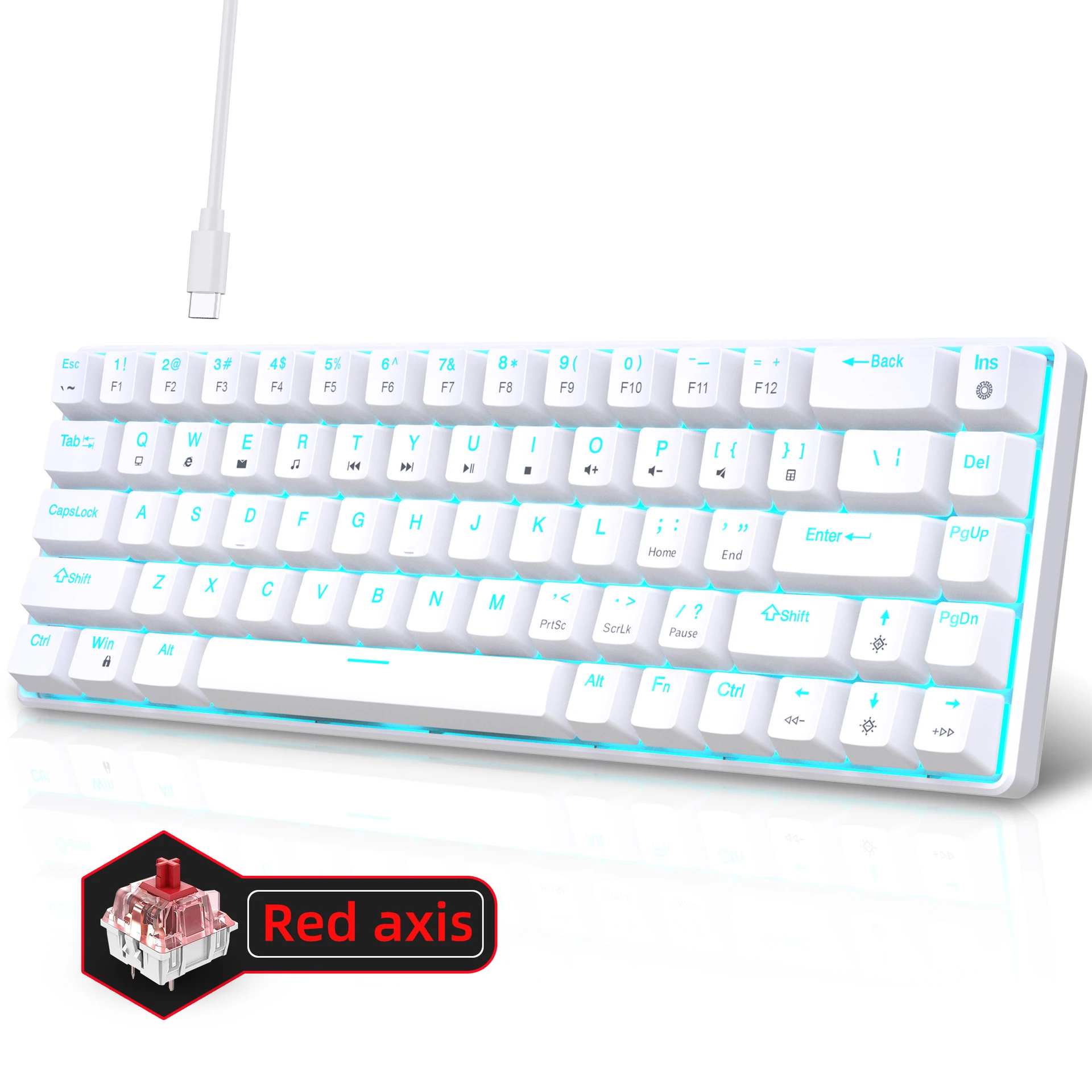 Mechanical Keyboard Gaming 60% - Gaming Keyboard Budget recension och pris